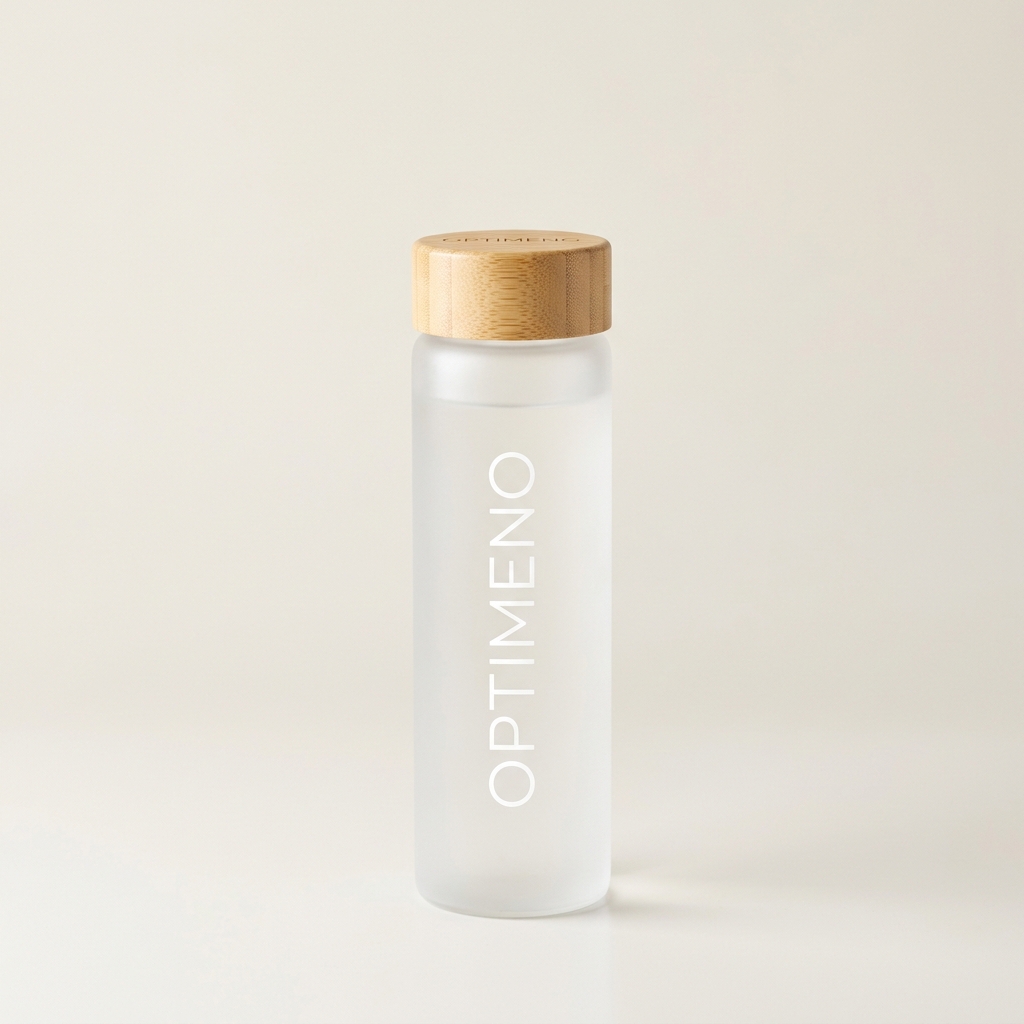 OptiMeno Glass Water Bottle